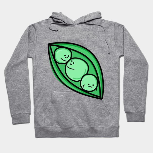 Cute Peas Hoodie by happyfruitsart